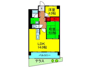 香里グランド日光ハイツ（107）の物件間取画像